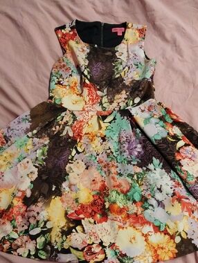 Betsey Johnson Multicolor Floral Fit & Flare Dress